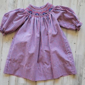 Smocked Soldiers Dress Petite Palace Baby Girl 12M